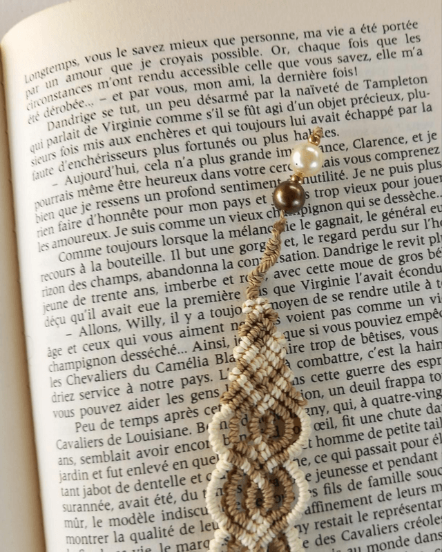 Marque page Vanille Bohème
