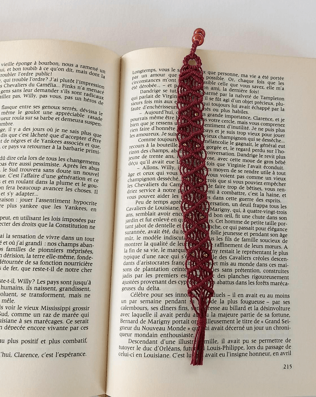  Marque-Page "Élégance Bordeaux" 