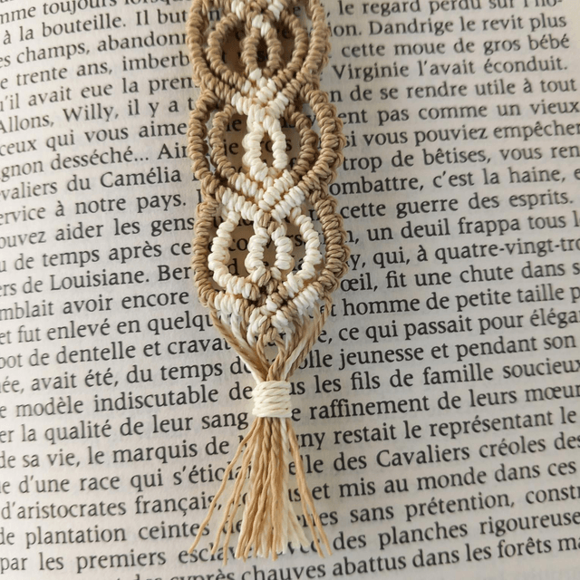 Marque page Vanille Bohème