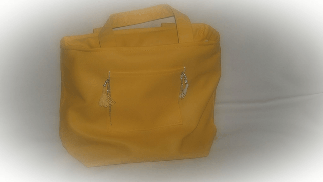 Sac cabas jaune